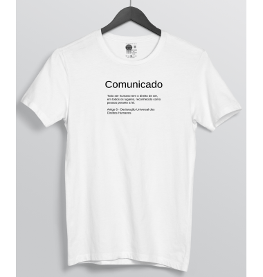 Camiseta Comunicado Art, 6 Direitos Humanos